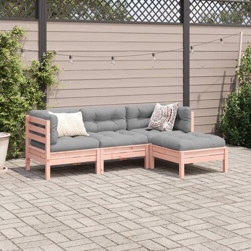  4-dijelni set vrtnih sofa s jastucima od duglazije i jelovina Slike