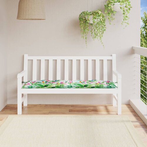 VidaXL Blazina za klop večbarvna 150x50x7 cm blago Slike