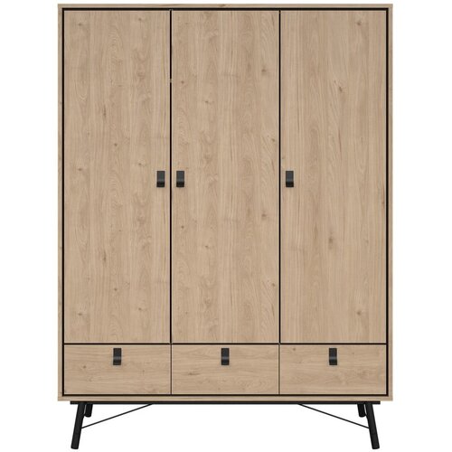 Tvilum Garderobna omara v hrastovem dekorju v naravni barvi 150x200 cm Ry – Cene