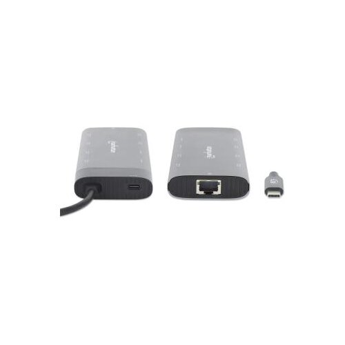 Manhattan Docking station 130714 10in1 USB-C - 2xHDMI/5xUSB/LAN/PD 100W Slike