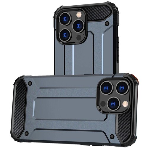 HURTEL HYBRID ARMOR ETUI CASE OBUDOWA POKROWIEC DO IPHONE 15 PRO MAX NIEBIESKI, (21896622) Cene