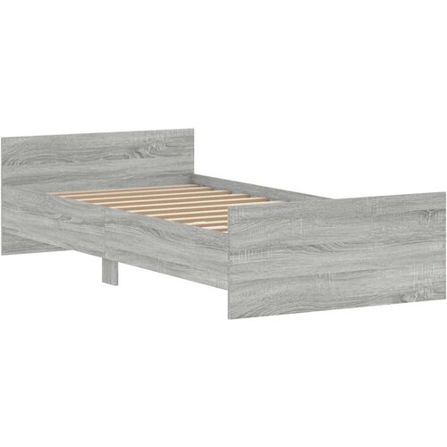 VidaXL Okvir za krevet boja hrasta 90x190 cm od konstruiranog drva Slike