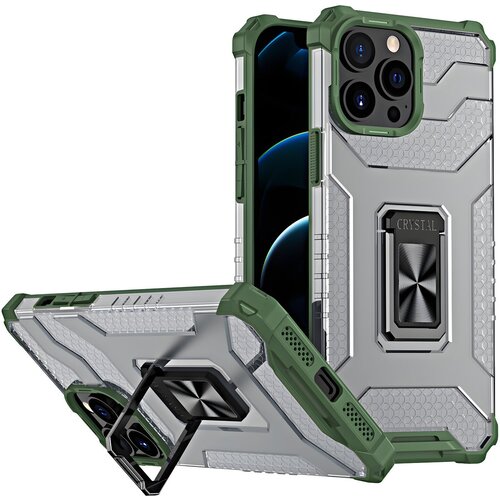  Futrola Crystal Ring Case za Apple iPhone 13 Pro - Zelena KP13885 Cene