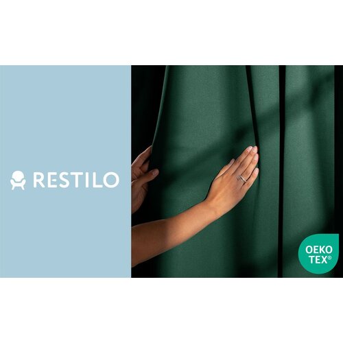 Restilo Zavjesa Blackout 285x260 cm, tamnozelena Slike