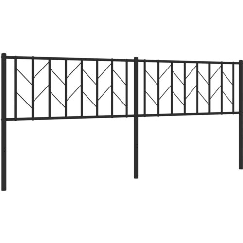 Maison Chic Kovinsko posteljno vzglavje - Vzglavna omarica črno 200 cm, (22077703) Cene