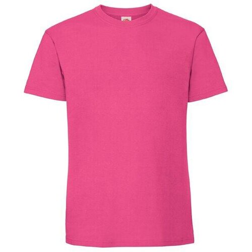 Fruit Of The Loom Pink Men's T-shirt Iconic 195 Ringspun Premium Slike