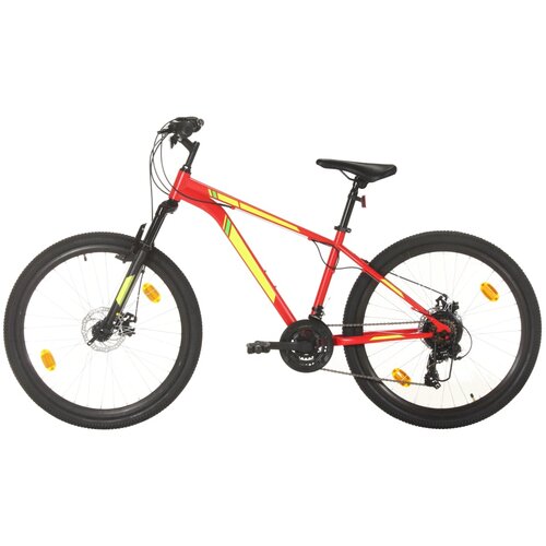 vidaXL Gorsko kolo z 21 prestavami 27,5" kolo 38 cm rdeče Cene
