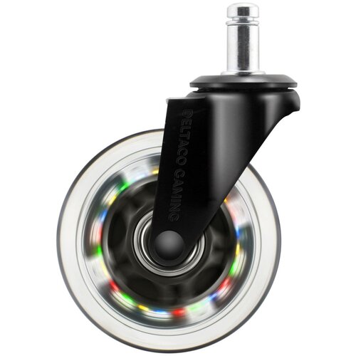 Deltaco Rainbow LED kolesa za igralne stole, Motion Powered Rainbow LED, 5 kosov Slike