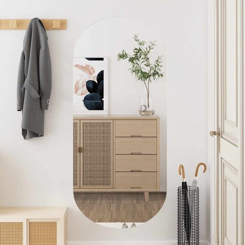 Zidno ogledalo 45 x 100 cm stakleno ovalno Cene