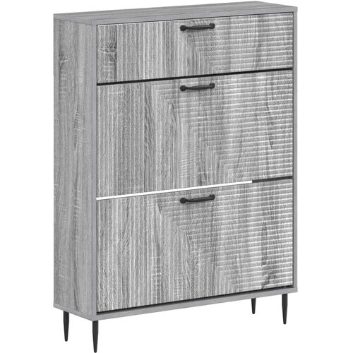  Ormar za cipele HAARLEM 78 x 24 x 103 cm Konstruirano drvo - Siva Sonoma Cene
