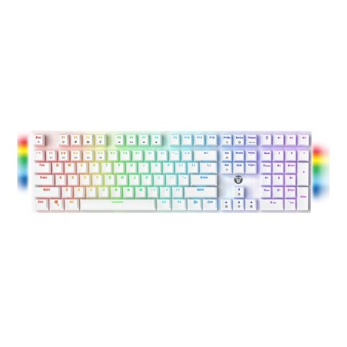  Tastatura mehanicka zicna maxfit 108 rgb mk855 bela (blue switch) fantech ( IT1013 ) Slike