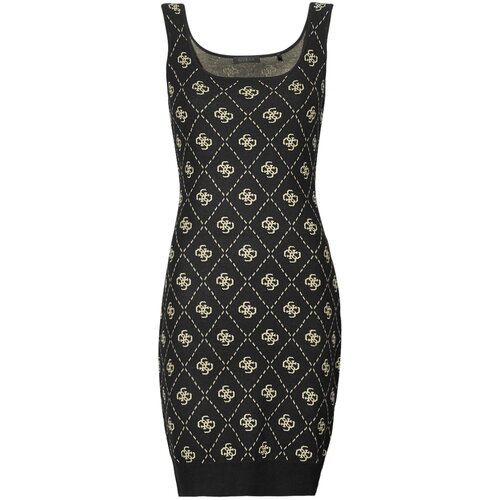 Guess SARAH 4G SL DRESS SWTR Crna Slike