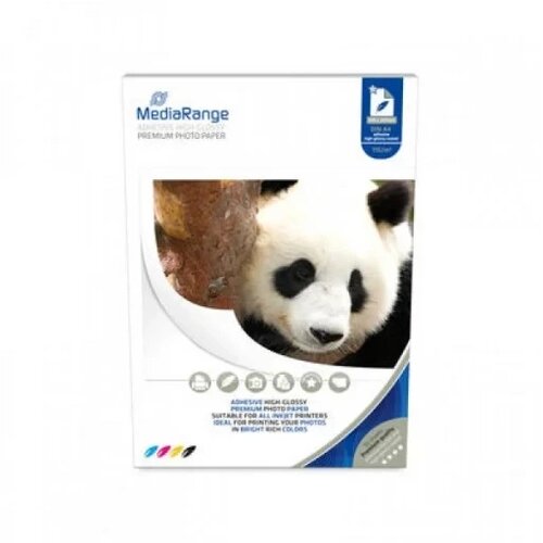 Mediarange Foto papir Medirangde Inkjet A4 105G Glossy samolepljiv Slike