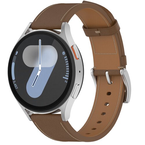 INF Usnjen pa&scaron;ček za uro Samsung Watch 4 5 6 7 Brown, (5000306665) Cene
