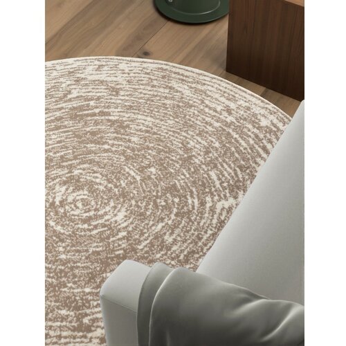 Hanse Home Bež/kremno bela okrogla preproga &amp;oslash; 120 cm Gloria Cavallo &amp;ndash; Slike