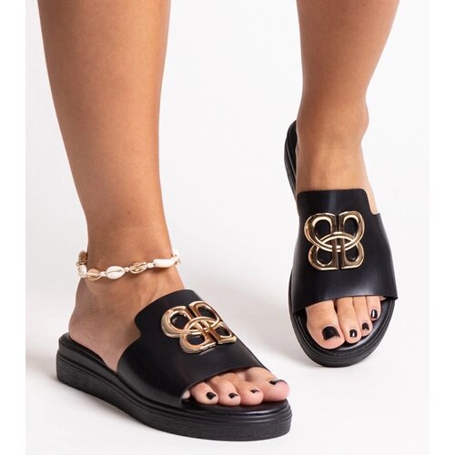 D/CEO Black sandals on a block heel Millo Cene
