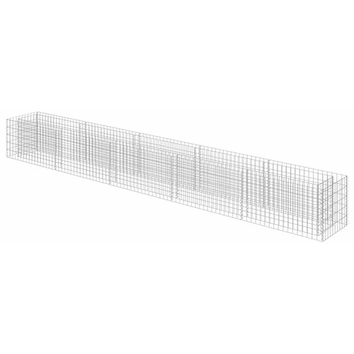  Gabionska sadilica od pocinčanog čelika 450 x 50 x 50 cm Slike