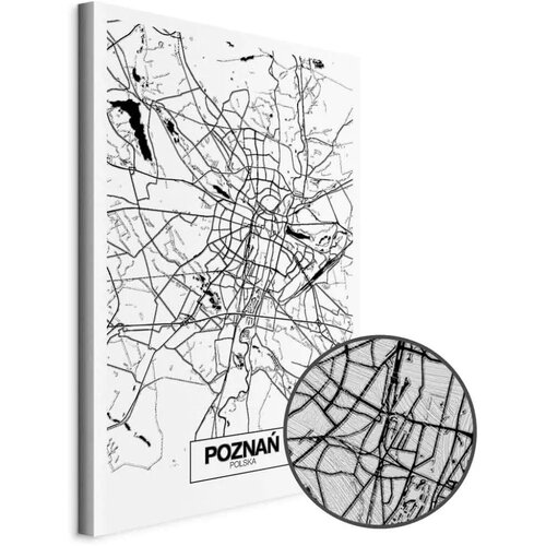  Slika - City Plan: Poznan (1 Part) Vertical 60x90 Premium Print Cene