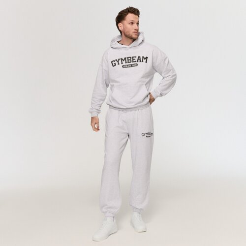 GymBeam varsity hoodie grey s Slike