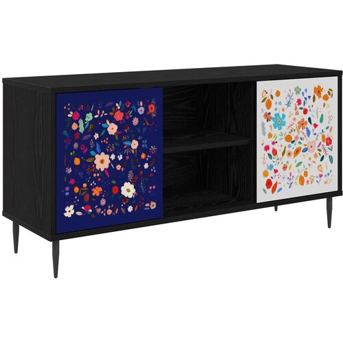  ormar MAINZ 102 x 33 x 51 cm Crni hrast Konstruirano drvo Cene