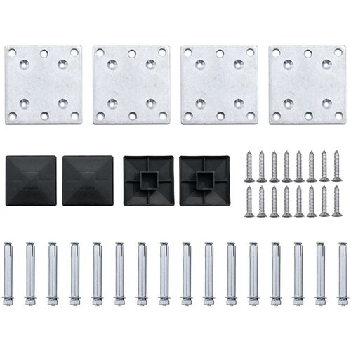 VidaXL Set panela za ogradu WPC 526 x 146 cm sivi Slike