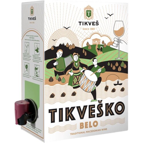 Tikve&amp;scaron; Belo vino TIKVE&amp;Scaron; bag in box 3l Slike