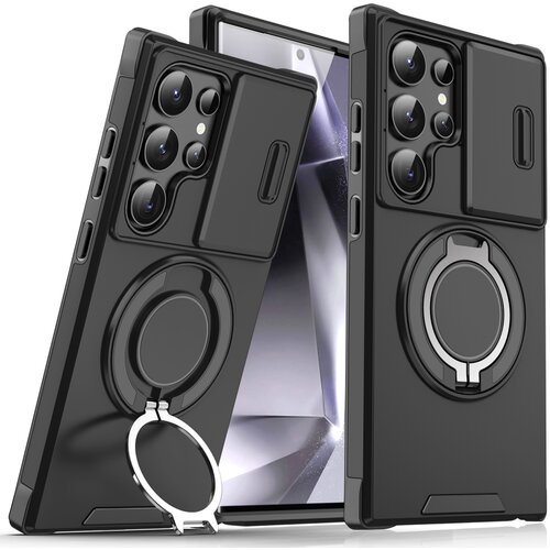  Torbica CamShield Ring stand za Samsung S938B Galaxy S25 Ultra crna Cene