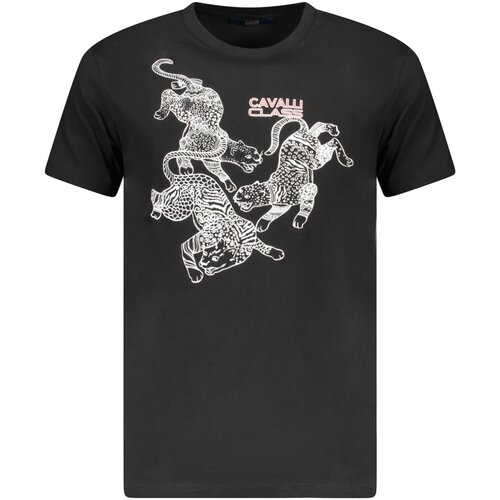 Cavalli Class SHORT SLEEVE T-SHIRT MEN BLACK Cene