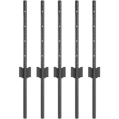 VidaXL Ograde Stupovi 5 kom U-Kanal Sivi 40 cm Čelik Slike