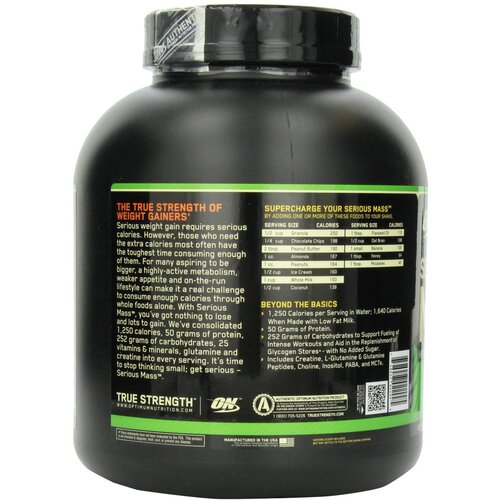 Optimum Nutrition serious mass 5450 g čokolada - puter od kikirikija Slike