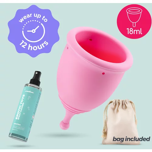 Crushious Menstrualne čašice - Minerva XS, vrećicom in sredstvom za čišćenje igračke