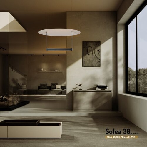  solea 30 visilica 30W 3000K crna/zlato Slike