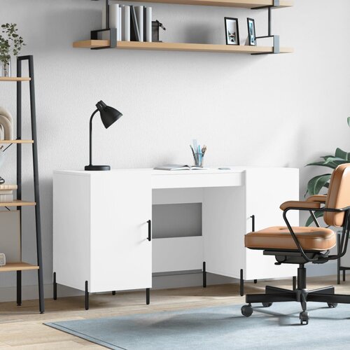 vidaXL Radni stol bijeli 140 x 50 x 75 cm od konstruiranog drva Cijene