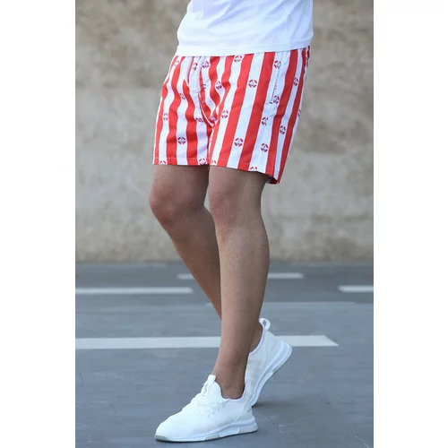 Madmext Shorts - Red - Normal Waist