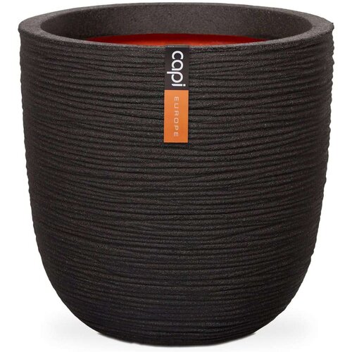 Capi jajolika posuda za sadnju Nature Rib 43 x 41 cm crna KBLR933 Cijene