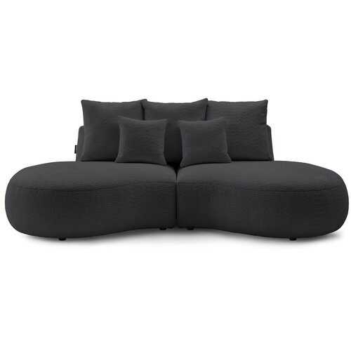 Bobochic Paris Temno siv kavč iz tkanine bouclé 260 cm Saint-Germain - Bobochic Paris Cene