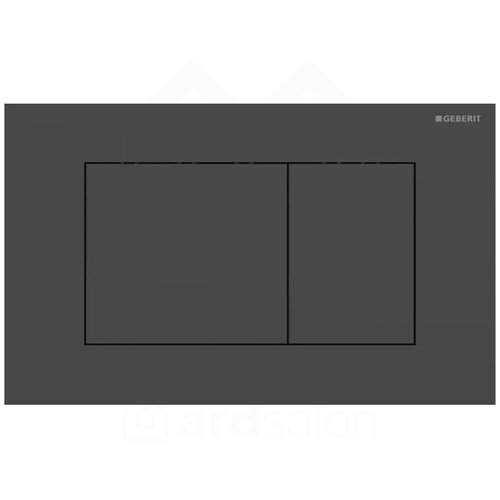 Geberit Sigma40 square tipka za dvokoličinsku tehniku ispiranja crna mat easy-to-clean 115.629.14.1 Slike