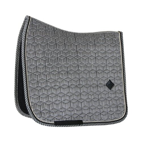 Kentucky Horsewear Dresurna podsedelnica "Pied-de-Poule" - črna Cene