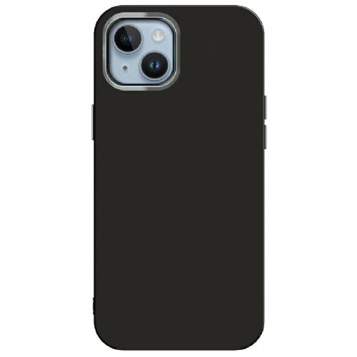 Onasi satin silikonski ovitek za iPhone 14 Pro - črn Slike