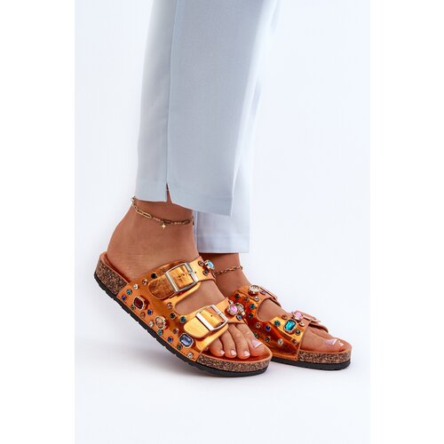 S. BARSKI Decorated Women's Flip Flops with Buckles S.Barski Cene