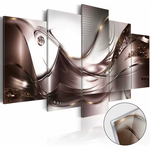  Slika na akrilnom staklu - Golden Storm [Glass] 200x100
