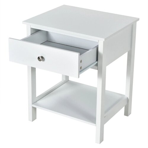 Costway Komplet nočnih omaric Stranska mizica 2pcs, (5000065549) Slike