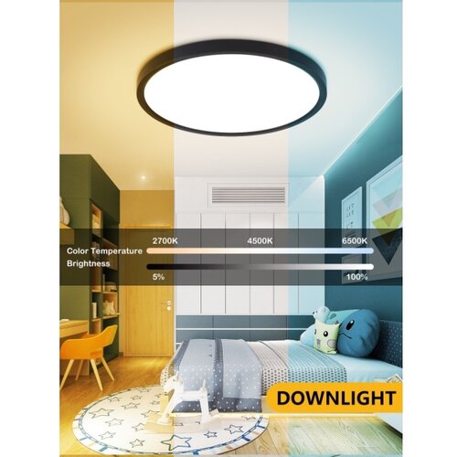  Immax NEO 07166-B40-LED RGBCCT Prigu&amp;scaron;iva svetiljka 50W/230V Wi-Fi Tuya crna+daljinski upravljač Slike