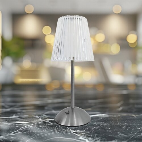  LED prigu&amp;scaron;iva dodirna punjiva stona lampa ELBA LED/1,6W/800 mAh mat hrom/proziran Slike