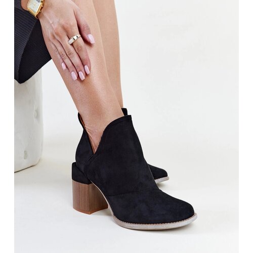 Gemre Black asymmetrical insulated ankle boots Nadica Cene