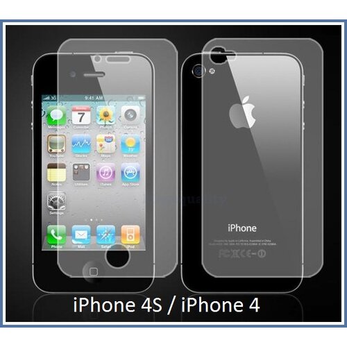  Zaščitna folija ScreenGuard za Apple iPhone 4S / iPhone 4 (spredaj + zadaj) Cene