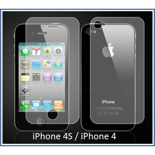  Zaščitna folija ScreenGuard za Apple iPhone 4S / iPhone 4 (spredaj + zadaj)