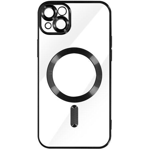 AVIZAR MagSafe ovitek za iPhone 14 Plus Silikonska za&amp;scaron;cita kamere Outline Chrome Crna, (20575201) Slike