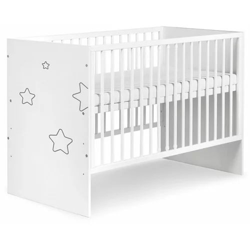 Klups otroška postelja 120x60 Tino stars white