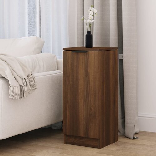 vidaXL Komoda rjavi hrast 30x30x70 cm konstruiran les Cene